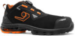 Portwest BASE ISTANBUL B1721A S3S ESD LG FO SR / Biztonsági antisztatikus, alacsony szárú cipő ortopéd talpbetéttel - fekete/narancssárga 45 (B1721ABKO45)