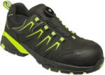 BENNON BENNON ORLANDO XTR S7S B-SPIN HI-VIS LOW / Nem fémes védőcipő S7S SR HRO FO, membránnal - fekete/zöld 37 (0994030981-37)