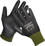 DYKENO FABRIC PU BLACK 003-K09 / Bevonatos textil kesztyűk - fekete 8 (003-K09-08)