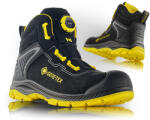 VM Footwear LIVERPOOL 8010-S7L / Biztonsági bokacsizma, BOA® Fit System, GORE-TEX® membrán - fekete/sárga 40 (8010-S7L-40)
