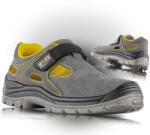 VM Footwear SPLIT 3345-S1 / Teljes bőr biztonsági szandál S1 - szürke 36 (3345-S1-36)