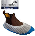 Chemsplash CPE Compressed PE Deluxe cipővédő (50db) (CHS-2573-WHITE-BLUE)