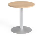 MAYAH Tárgyalóasztal, kör, szürke fémlábbal, O 60 cm, MAYAH Freedom SV-57 , tölgy (SV-57/IBXA57T)