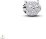 Pandora Texturált Bagoly mini charm - 794525C00
