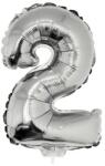  Számos lufi - 2, ezüst, 42 cm (66224)