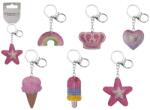  Csillogó kulcstartó lányoknak, 6 féle (13830)