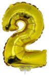  Számos lufi - 2, arany, 42 cm (66225)