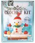  Karácsonyi horgoló szett hóember figura 16x9x18 cm (96406)