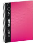 Ars Una Spirálfüzet ARS UNA College A4 80 lapos vonalas pink (95135625) - nyomtassingyen