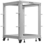 Lanberg Rack LANBERG Open rack stand 19 inches 15U 600x600-1100 adjustable grey (OR01-6115-S)