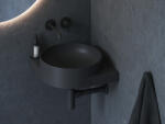 RAVAK Yard 45 C kerámiamosdó matt fekete, túlfolyó furat nélkül