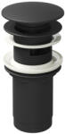 RAVAK Mosdólefolyó Click-Clack, matt fekete fém dugóval