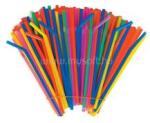  Szívószál papír hajlítható 200 db/csomag színes (EGYEB_44048) (EGYEB_44048)
