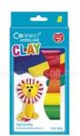 Connect Gyurma készlet, 152g felakasztható karton dobozban, 8klf. szín (CONNECT_609947) (CONNECT_609947)