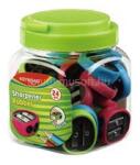 Keyroad Hegyező 2 lyukú 24 db/display Rubber vegyes színek (KEYROAD_38401) (KEYROAD_38401)