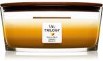 WoodWick Trilogy Café Sweets ароматна свещ с дървен фитил (hearthwick) 453.6 гр