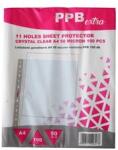 PPB Genotherm lefűzhető, A4, 50 micron víztiszta Extra 100 db/csomag, (PPB_28282) (PPB_28282)