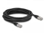 Delock RJ45 hálózati kábel Cat. 6A S/FTP PE kültéri 5 m (fekete) (DL80129) (DL80129)