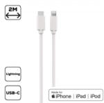 Cellect USB-C - Lightning adat- és töltőkábel 2m fehér (MDCU-IPHMFI2-TYPEC-W) (MDCU-IPHMFI2-TYPEC-W)