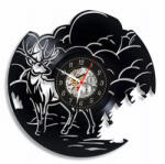  Ceas de perete din disc de vinil, Model Cerb, Negru, 30 cm - cod CB3125