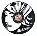  Ceas de perete din disc de vinil, Model Makeup, Negru, 30 cm - cod CB3502