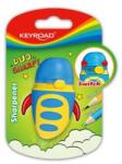 Keyroad Hegyező 1 lyukú tartályos, fedeles, multifunkciós Duo Sharpy vegyes színek (KEYROAD_38398) (KEYROAD_38398)