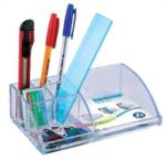 BLUERING Írószertartó 7 rekeszes 180x110x55mm, műanyag, BlueringR víztiszta (BLUERING_3839107) (BLUERING_3839107)