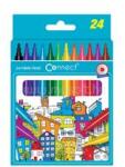 Connect Rostirón, filctoll készlet, Connect, kerek test, 24 klf. szín (CONNECT_305597) (CONNECT_305597)