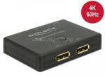 DELOCK Displayport 2 - 1 kapcsoló kétirányú 4K 60 Hz (DL18750) (DL18750)