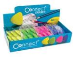 Connect Radír Connect háromszögletű 24 db/kínáló doboz színes (sárga, zöld, rózsa, kék) (CONNECT_107028) (CONNECT_107028)