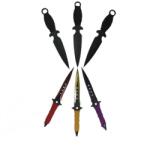 Depox Hat dobókés készlet, Depox rozsdamentes acél, tokkal együtt (A9+F109-891081936)