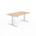 MAYAH Állítható magasságú íróasztal, 140x80 cm, MAYAH Freedom SV-302 , tölgy (IBXMA01T)