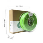 Maertz ABS nyomtatószál 2.85mm, 1kg zöld (PMMA-1010-018) (PMMA-1010-018)