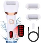 Verk Elektromos sarok- és lábreszelő LCD kijelzővel, fehér (15979)