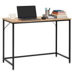 SPRINGOS fém íróasztalállítható lábakkal 100x50x76cm - Világosbarna (HF0044)