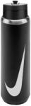 Nike Recharge 700 ml - rozsdamentes acél, vákuumszigetelt, szivárgásmentes, fekete szín