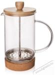  ORION Üveg/rozsdamentes acél/bambusz kávéskanna CORK 0, 4 l