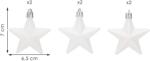 SPRINGOS Ca1147 Karácsonyfadíszek csillagok 6 db (CA1147)
