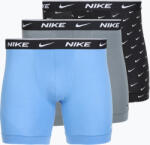 Nike Boxeri pentru bărbați Nike Everyday Cotton Stretch 3 pairs swoosh print/grey/university blue
