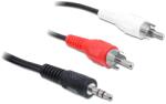 Delock Cablu audio, mufă stereo 3, 5 mm 2 x mufă RCA, 3 m