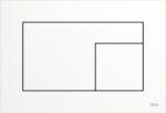 Tece Velvet ujjlenyomat mentes WC működtetőlap, fehér 9240735 (9240735)