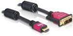 Delock Cablu convertor HDMI la DVI 3, 0 m, de la mascul la mascul