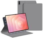 Gigapack Samsung Tab S11 Ultra 5G GIGAPACK Tok álló, bőr hatású aktív FLIP, asztali tartó, VILÁGOSSZÜRKE GP-177297 (GP-177297)