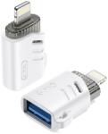 XO IPAD / IPAD 2 / IPAD 3rd Gen XO adapter USB aljzat - lightning, OTG, FEHÉR XO-NB256A (XO-NB256A)