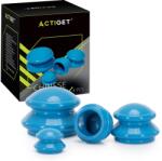 Springos Actiget szilikon Köpölyöző készlet 4db - kék (ACT0026)