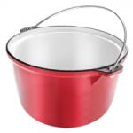 Oti Tuci din Fonta Emailata, 22 cm, 3 l, Rosu (ZLN-OTI0001) Ceaun