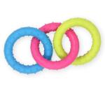 PET NOVA TPR Kutyajáték - színes, tüskés karikák 18, 5 cm (TPR-3-RINGS)