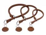COLLAR Kör alakú fojtó bőr nyakörv - 60cm, 13mm - barna (PF-COL75226)