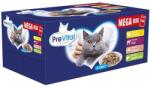 PreVital MEGA BOX Alutasakos csirke/borjú/lazac/máj szószban 40 x 100 g