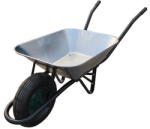 Strend Pro Talicska, Strend Pro Garden Wbar. G, ezüst, 60 l, felfújható kerék, horganyzott acél puttony, 100 kg teherbírás, PVC markolat, szétszerelve (TC216692D)